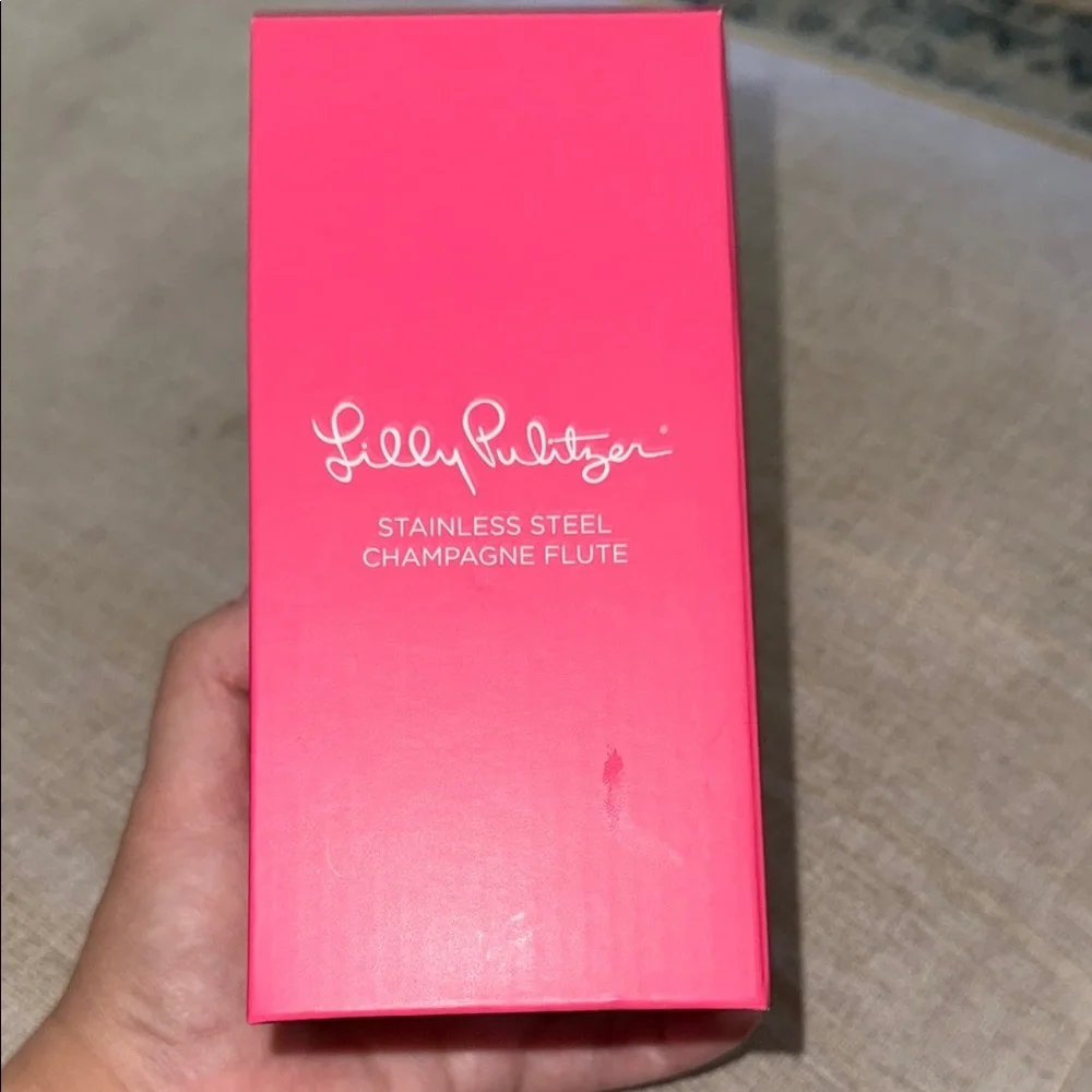 Lilly Pulitzer stainless steel Champagne Flute ‘Splendor in the Sand’ Great gift - Picture 2 of 5